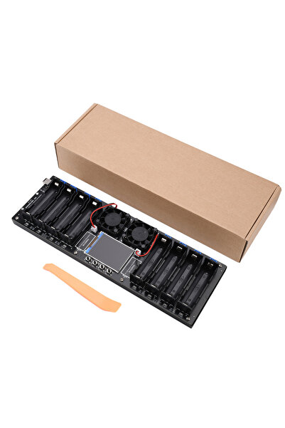 Choice جهاز اختبار سعة بطارية الليثيوم 18650 الخضراء، منفذ تيار مستمر، شاشة م...