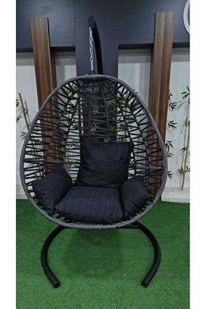 Genel Markalar Makrome El Örgülü Hamak Salıncak Tek Kişilik Fındık Salıncak A...