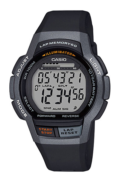 Casio Ceas bărbătesc WS-1000H-1AVEF, cuarț, 43mm, 10ATM