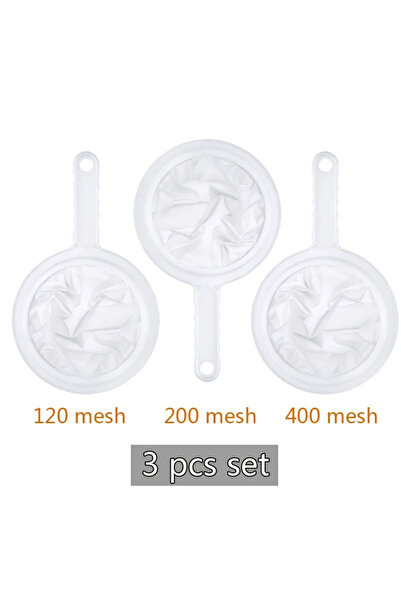 Choice مجموعة من 3 قطع، مصفاة شبكية فائقة النعومة من النايلون، مقاسات 120، 20...