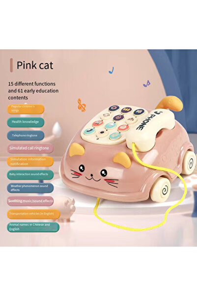 Choice لعبة سرد القصص الكهربائية للأطفال باللون الوردي، لعبة تعليمية مبكرة لل...