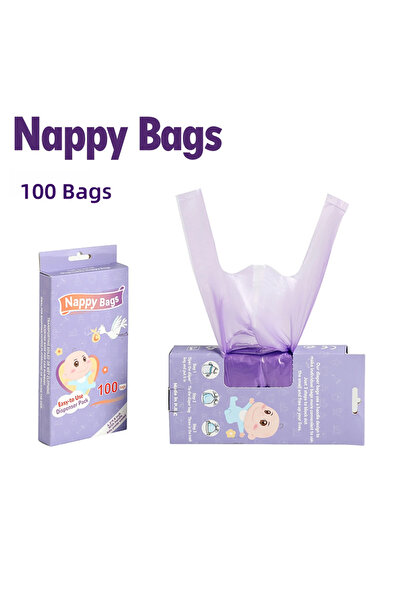 Choice 100/200 كيس قمامة محمول، أكياس حفاضات للاستخدام مرة واحدة، أكياس صحية ...