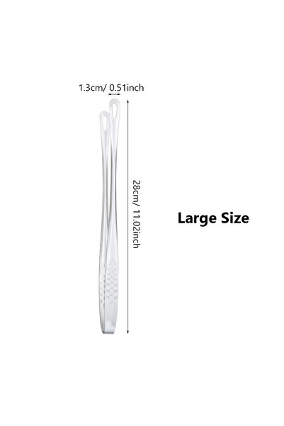 Choice ملقط مطبخ طويل وكبير الحجم من الفولاذ المقاوم للصدأ، مانع للانزلاق ومق...