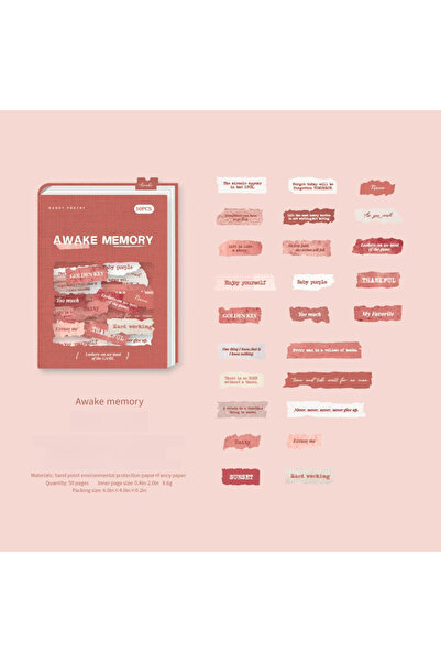 Choice D 50 قطعة ملصقات إنجليزية لتزيين المذكرات والألبومات وسجلات القصاصات و...