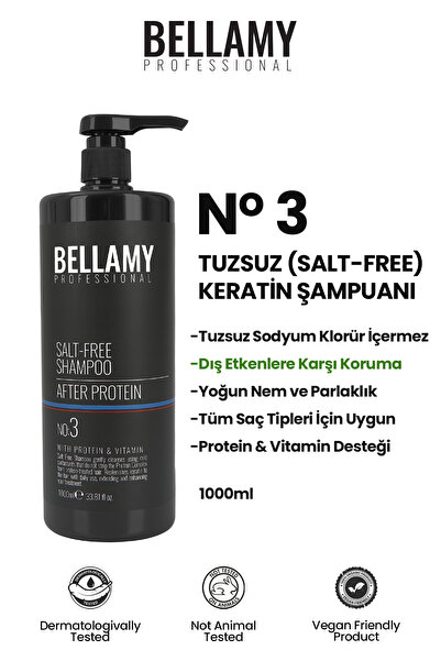 Bellamy Brezilya Keratini Sonrası Tuzsuz Şampuan 1000ml