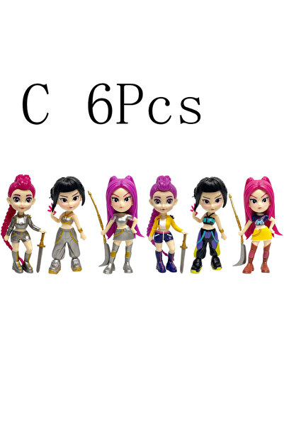 Choice C 6pcs no box Hot Kpop Devil Hunter Rumi Zoe Mira anime polyvinyl chlo...