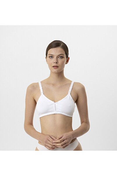 Pierre Cardin Women's White 6115 Cotton Coverless Nursing Bra
