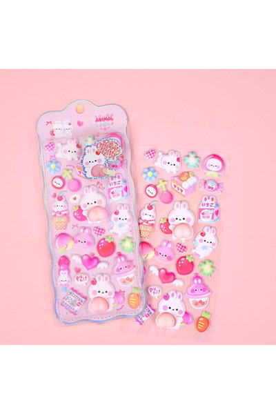 Choice ملصقات أرنب لطيفة من الفوم، ذاتية اللصق، مثالية لأعمال سكرابوكينغ والح...