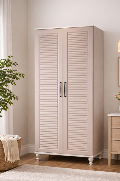 arionkids Masal 2 Kapaklı Dolap | %100 MDF Gövde | REHAU Kapaklar | Doğal Ağa...