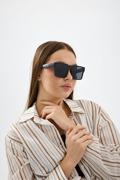 Chunky Frame Ferg Unisex Black New Season Luxury Square Sunglasses