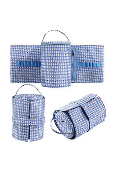 Choice Empty Bag-Blue Fashine Empty Small Yarn Storage Bag Portable Knitted W...
