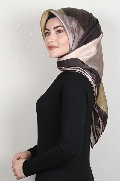 Armine وشاح حريري نوستالجيا - 8516-04 قماش قطني أسود