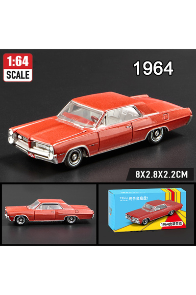 Choice سيارات رياضية من سبائك معدنية حمراء موديل 1964 بمقياس 1:64، من سلسلة ف...