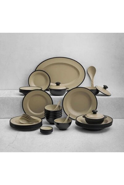 cc bin shihon Luxury 40-piece melamine dinner set in two colors for 6 people;...