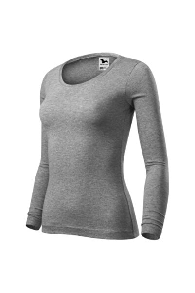 Malfini Tricou de damă, Fit-T LS 169, M Gri