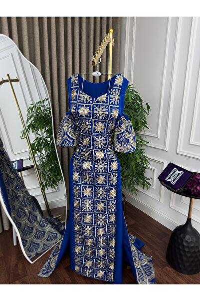 BTROON Barbie-style jalabiya with computer embroidery and zircon stones