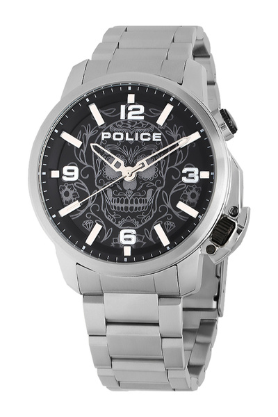 Police Ανδρικό ρολόι PEWJJ2110003, χαλαζία, 44 mm, 5ATM