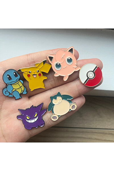 Choice 6 قطع من دبابيس المينا، مجموعة من 6/12 قطعة من دبابيس المينا المعدنية ...