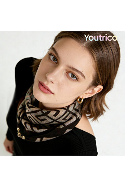 Youtrico وشاح شتوي - إكسسوار ملابس نسائية - دافئ ومريح، صغير ولكنه مريح - 70*70