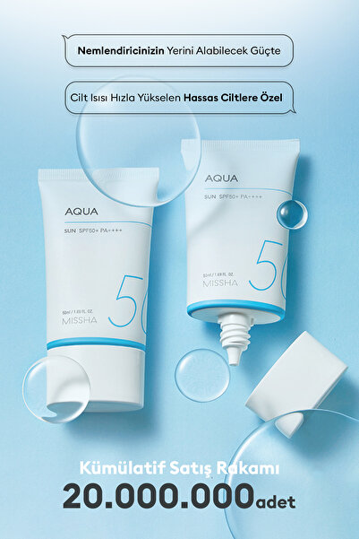 Missha Su Bazlı Güneş Koruyucu Nemlendirici Jel All Around Safe Block Aqua Sun Gel SPF 50+ PA++++