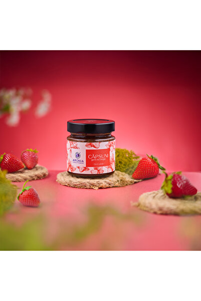 Aronia Charlottenburg Dulceață de căpșuni 100% organică, fără zahăr, 200g