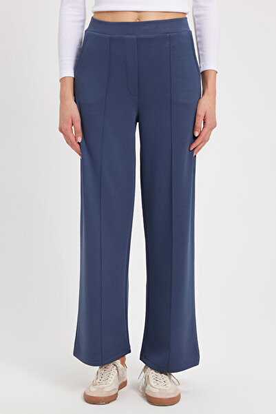 Tudors Pantaloni de damă, cu croiala relaxată, din țesătură modal, cu talie î...