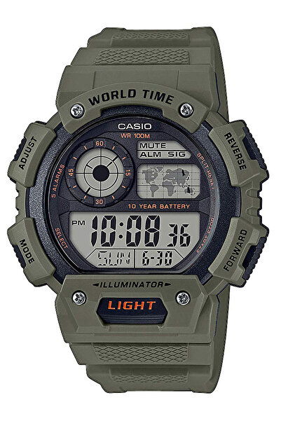 Casio Mens Watch AE-1400WH-3AVEF, Quartz, 48mm, 10ATM