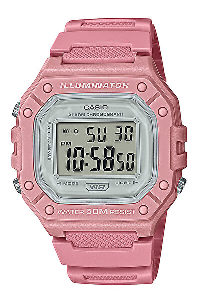 Casio Ladies Watch W-218HC-4AVEF, Quartz, 43mm, 5ATM