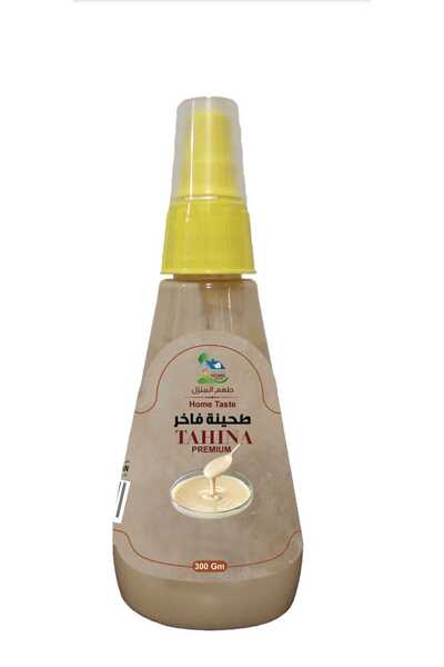 HOME TASTE طحينة فاخرة – 300 غرام معجون سمسم نقي 100%