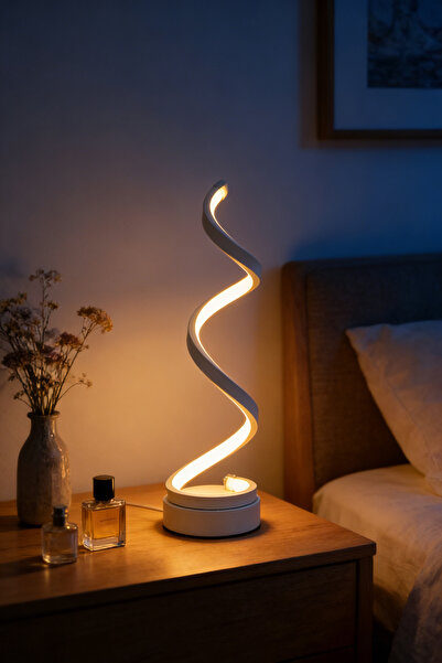 DIDA مصباح طاولة LED، إضاءة ديكورية لغرفة المعيشة وغرفة النوم. مصابيح مكتبية