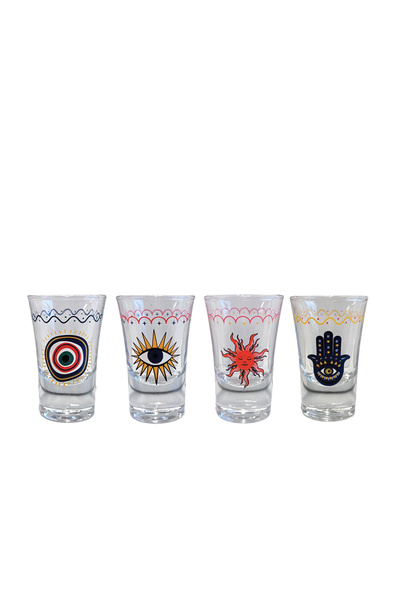 Rakle Fortuna 4-Piece Shot Glass Set 34 Cc