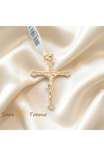 SaraTremo Позлатен кръст Кръст на добротата