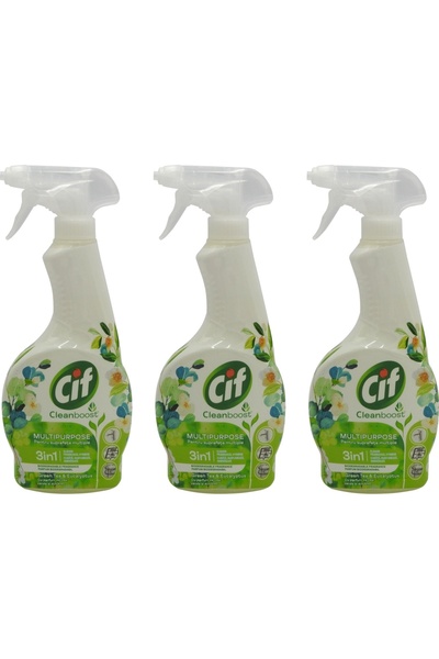 Cif Set of 3 - MULTISURFACE SOLUTION 500ML GREEN TEA
