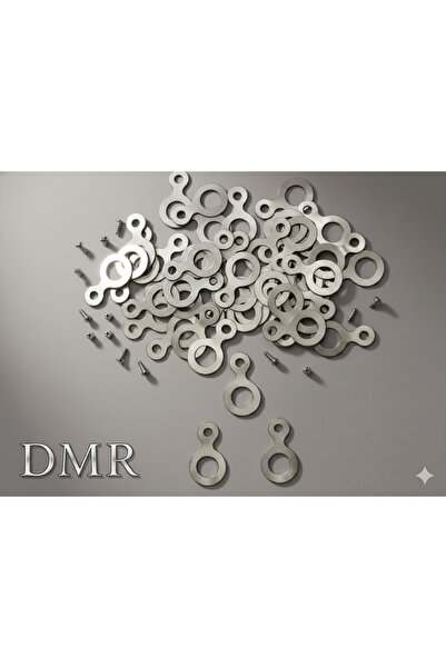 DMR Tablo Çerçeve Gri Askı Aparatı Tablo Askılığı Tablo Askısı Montaj Vidalar...