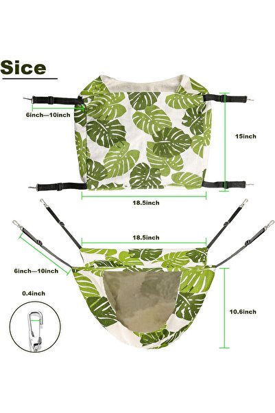 Arabest Hanging Pet Hammock, Soft Plush, for Kitten Cat and Ferret, Cage Hang...