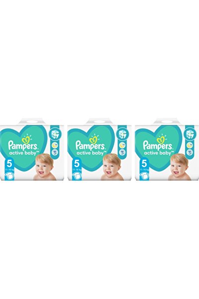 Pampers Set 3 BUCATI ACTIVE BABY GIANT PACHET NR5 11-18/11-16KG 64BUC
