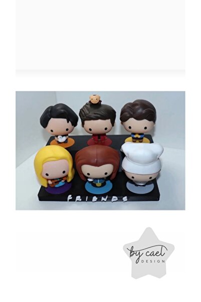 Friends Stand Toy Figure stand - MC Donalds Showcasing Friends Characters StanD