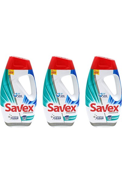 SAVEX Set 3 BUCATI - DETERGENT RUFE LICHID PREMIUM 1,08L, 24 SPĂLĂRI