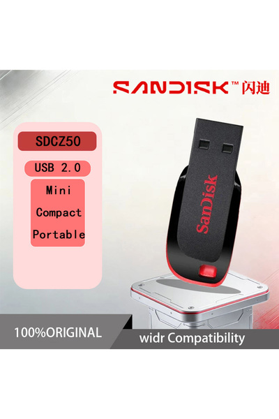 Choice ذاكرة فلاش USB أصلية من سانديسك CZ50 بسعة 128 جيجابايت، متوفرة بسعات 1...