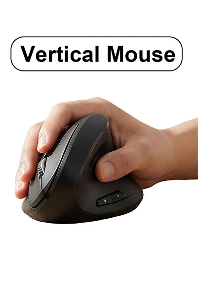 Amijoy ماوس لاسلكي، ماوس عمودي مريح، ماوس بصري صامت بتردد 2.4 جيجاهرتز، لأجهز...