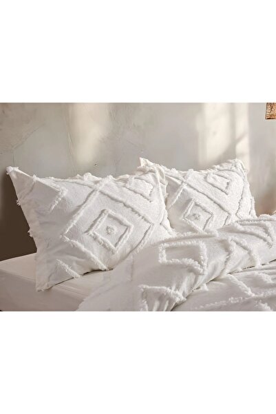 ARSEM EV TEKSTİL غطاء سرير مزدوج إسكندنافي إكرو مقاس 240 × 250 سم و2 وسادة