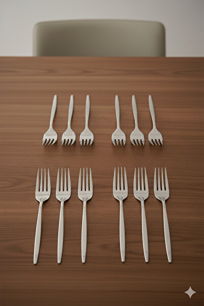 Ceylin شوكة حلويات موديل اسطنبول 12 قطعة