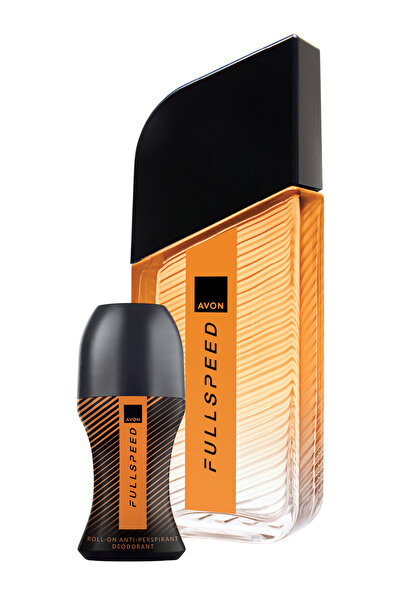 AVON Full Speed Erkek Parfüm Edt 75 Ml. Ve Full Speed Erkek Roll On 50 Ml. Pa...