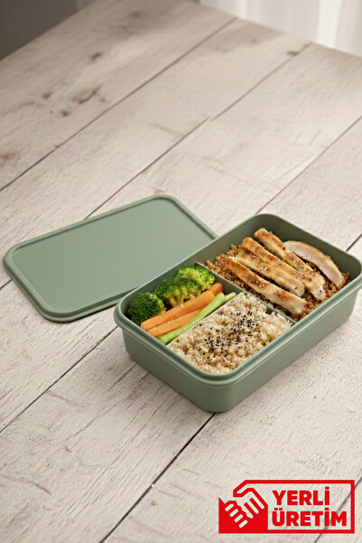 GUGGA Terra - 3 bölmeli Lunchbox Yemek Saklama Kabı Beslenme Kutusu 750 ml