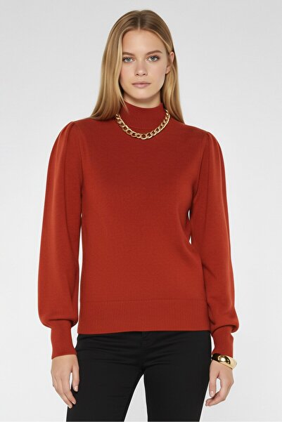 Boss By Hugo Boss Women Turtle Neck Solid Sweater, Red