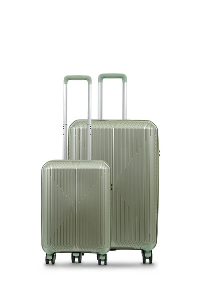 GROUND Sirius 2'li Valiz Seti Büyük-Kabin - Mint Yeşili - 10728
