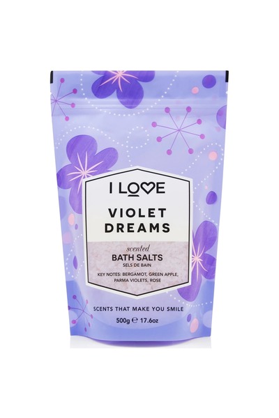 Dove I Love, Colecția Signature, Vise Violete, Sare de baie, 500 g