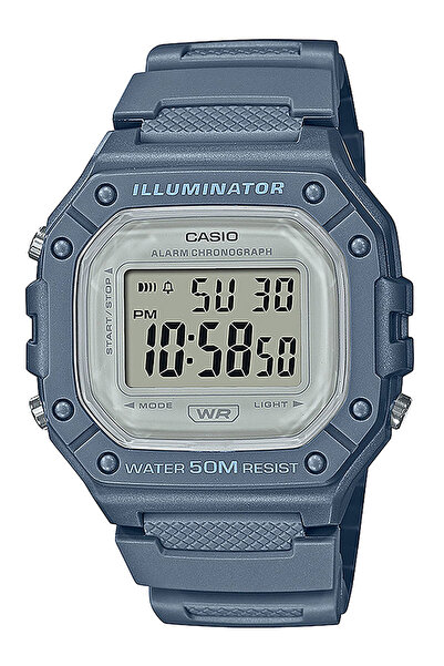 Casio Ladies Watch W-218HC-2AVEF, Quartz, 43mm, 5ATM