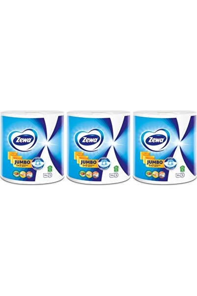 Zewa SET 3 ROLE de bucătărie Jumbo standard 2 straturi