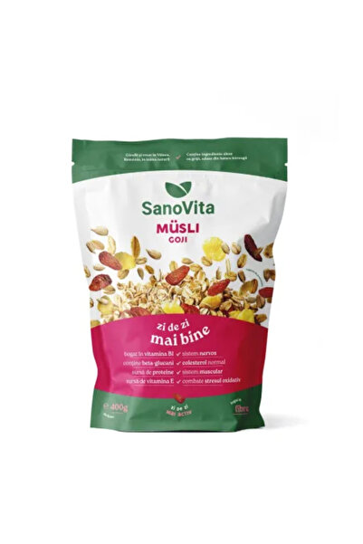 Sano Vita Musli cu goji fara zahar, 400 g